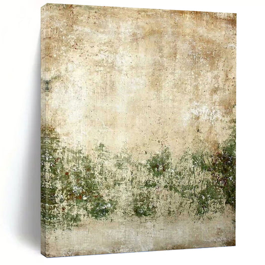 Vintage - Inspired Textured Abstract - Abstract Painting On Canvas DKH1479