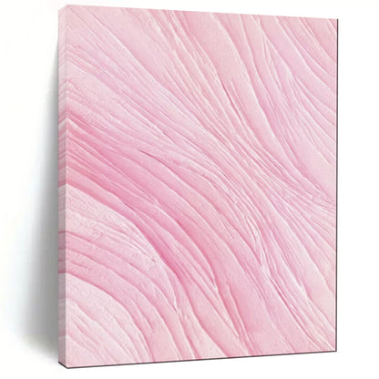 “Pink Textured Waves” - Abstract Textured Painting CT1979
