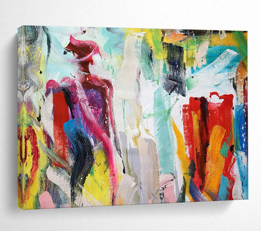 Colorful Abstract Figure Painting On Canvas DKH301