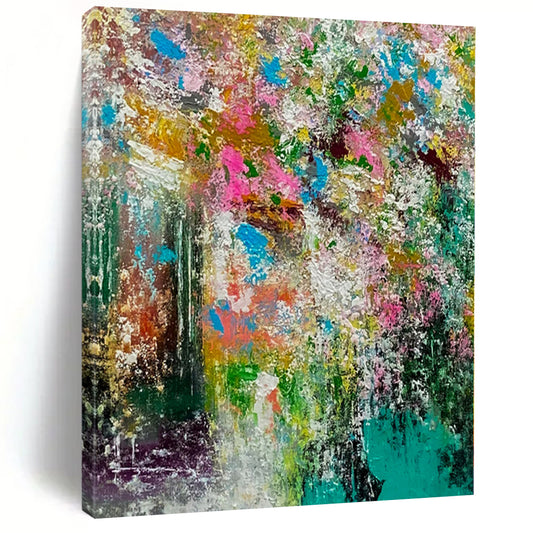 Vivid Floral Chaos - Abstract Acrylic Art CT1227