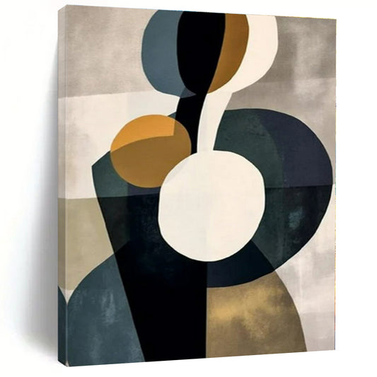 Organic Geometry: Circles & Ovals - Abstract Bauhaus - Style Print CT1249