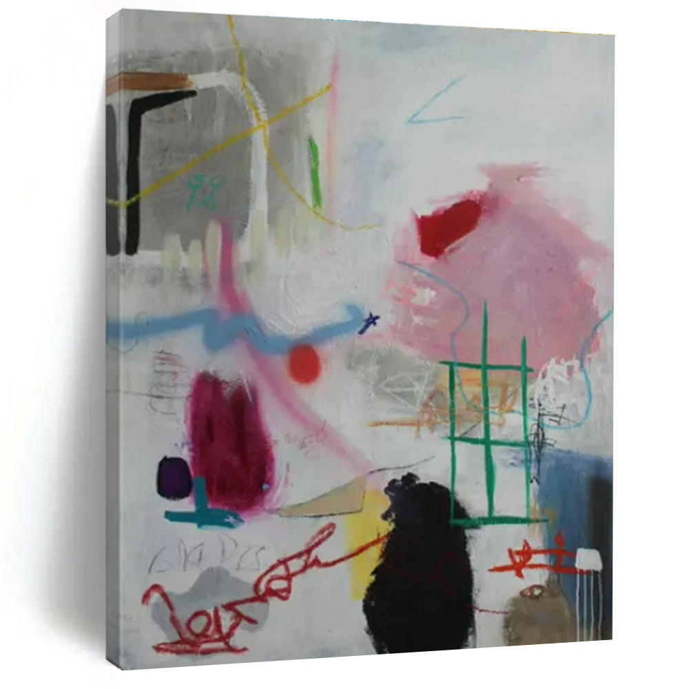 Multicolor Graffiti Abstraction - Street Art - Style Acrylic Painting CT1406