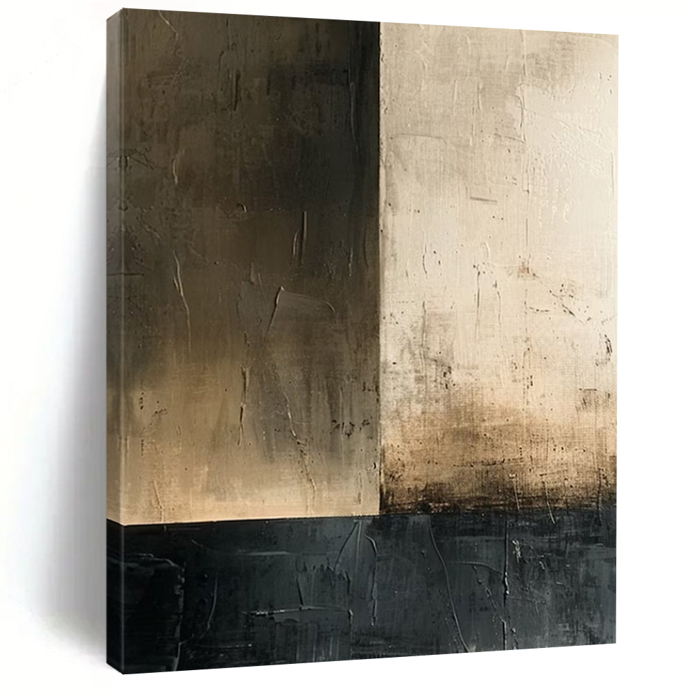 “Neutral Tonal Divide” - Abstract Minimalist Painting On Canvas DTP016