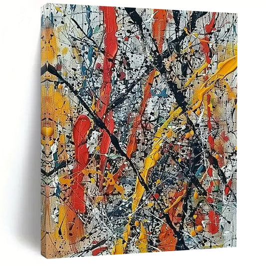 “Colorful Drip - Style Abstract” - Abstract Painting On Canvas CT2355
