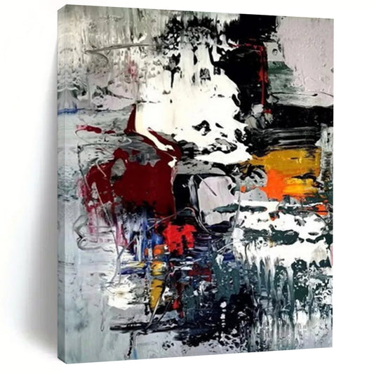 “Colorful, Dynamic Chaos ‘Vibrant Fusion’” - Abstract Impasto Painting On Canvas DTP391