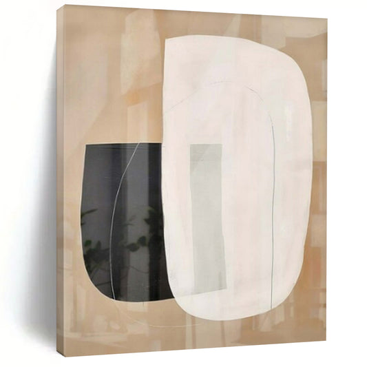 “Translucent Shape Collage” – Minimalist Abstract Art CT1051