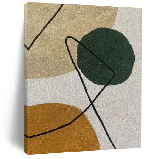 Color - Blocked Geometric Forms - Geometric Minimalist Painting CT1421