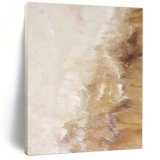“Beige - Brown Subtle Abstract” Painting On Canvas DKH1230