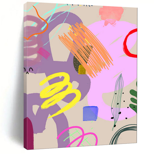 “Colorful Abstract Doodles” - Fun Abstract Art CT2008