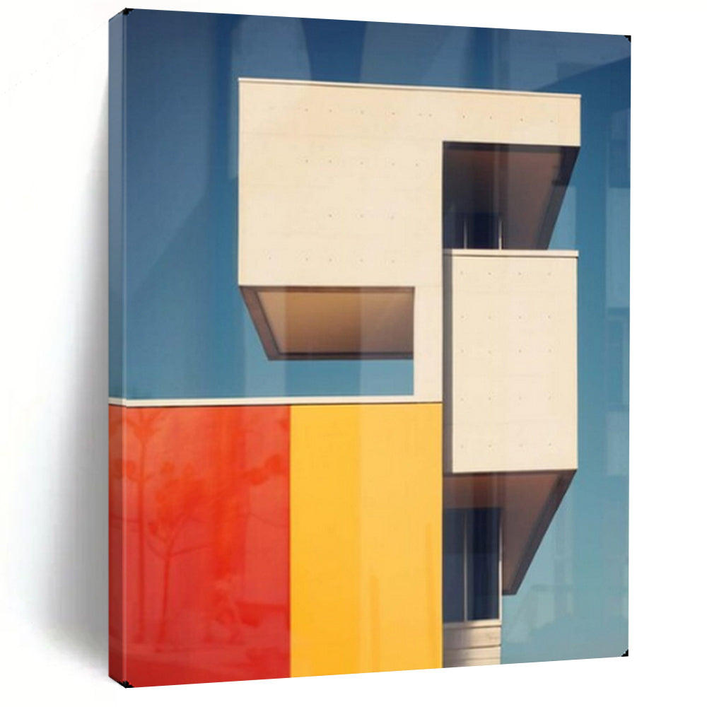 “Color - Blocked Modern Architecture” – Architectural Photography - Inspired Art On Canvas CT2173