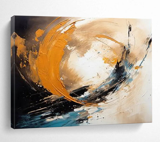 “Dynamic Color Swirls” Abstract Expressionist Painting On Canvas DLZ098