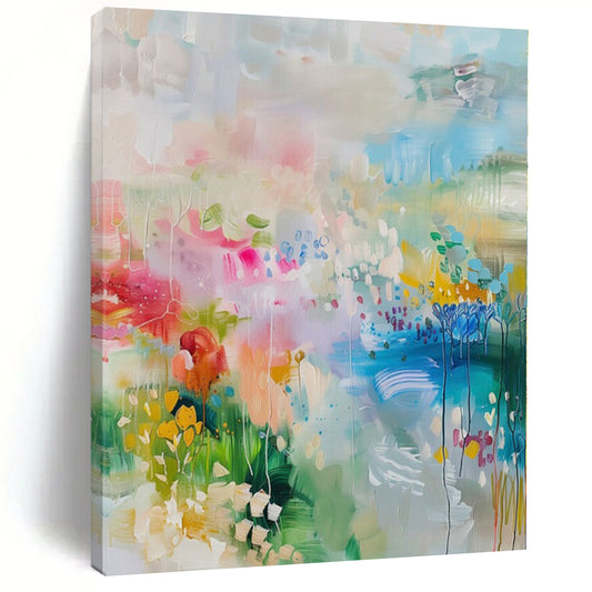 “Colorful Abstract Landscape” – Abstract Landscape Painting CT1180