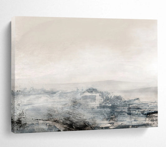 “Misty Monochrome Landscape” Abstract Landscape Painting On Canvas DLZ136