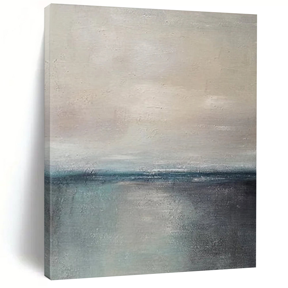 “Muted Sea and Sky” - Impressionist Landscape Painting On Canvas DTP034