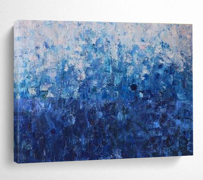 Blue Gradient Abstract Painting On Canvas DKH660