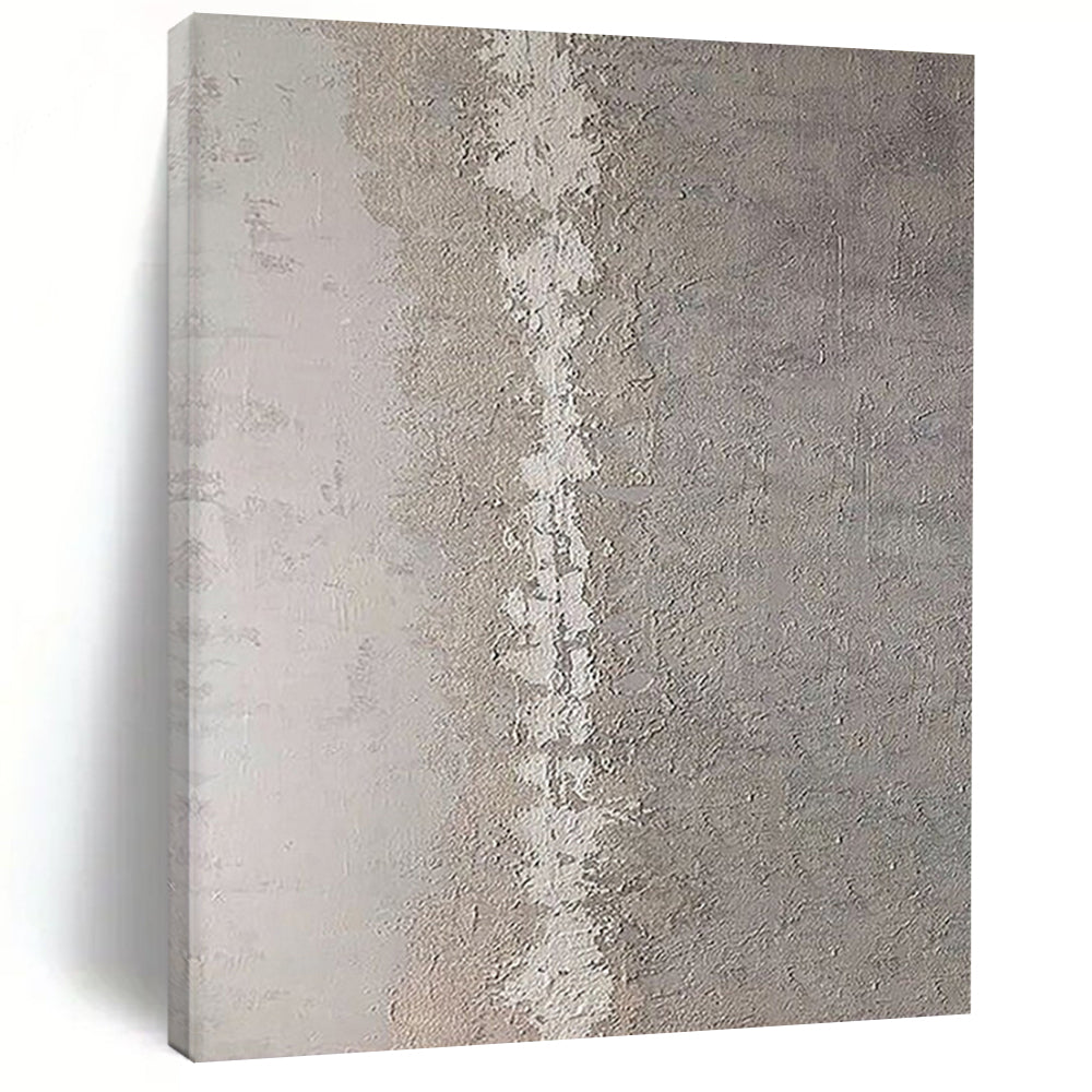 “Gray - White Cracked Textures” – Abstract Crackle Art CT0987