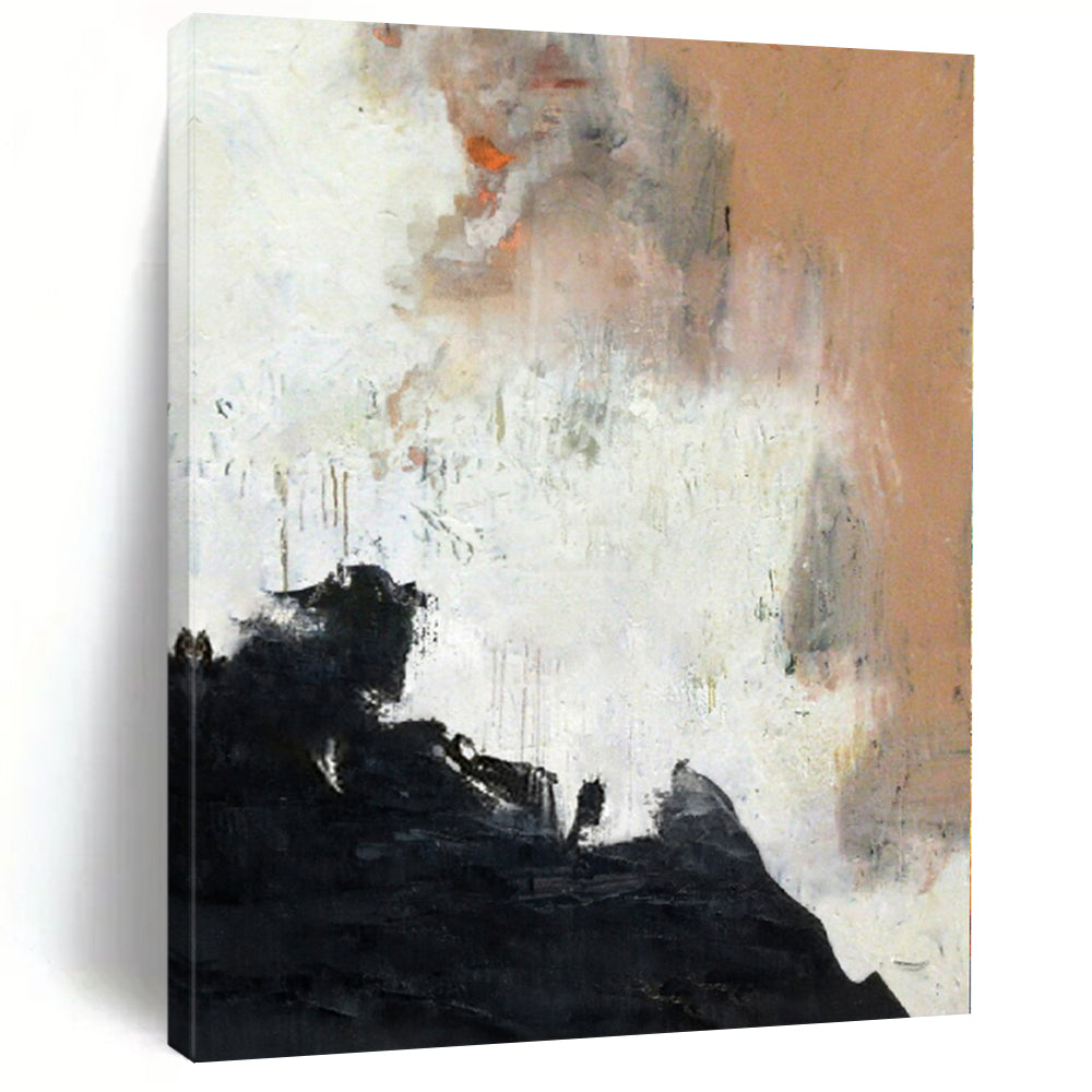 “Warm Toned Abstract Drizzle” – Abstract Expressionist Painting CT1153