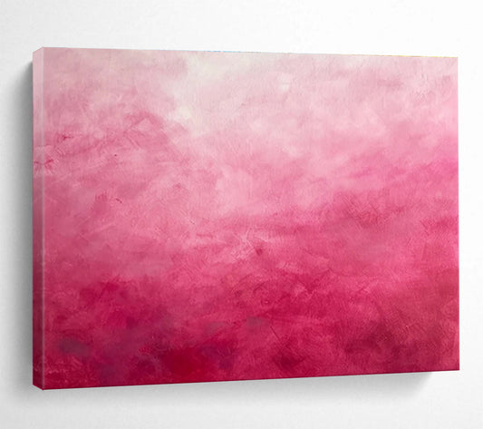 Gradient Pink Abstract Painting On Canvas DKH272