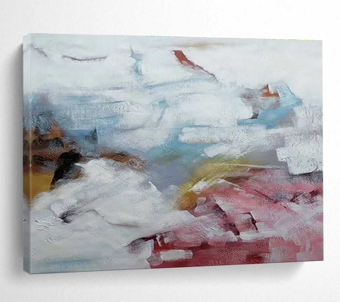 “Soft Colorful Abstract Clouds” Painting On Canvas DKH163