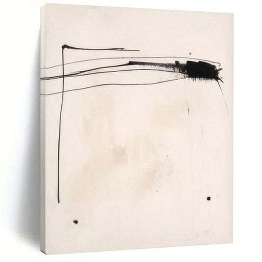 “Ink - Stroke Whisper” – Minimalist Abstract Art CT1030
