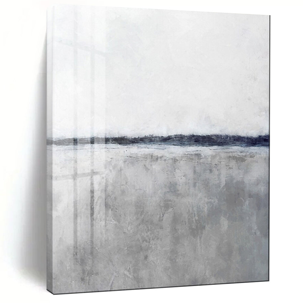 “Gray and White Landscape” - Abstract Landscape Art CT2024
