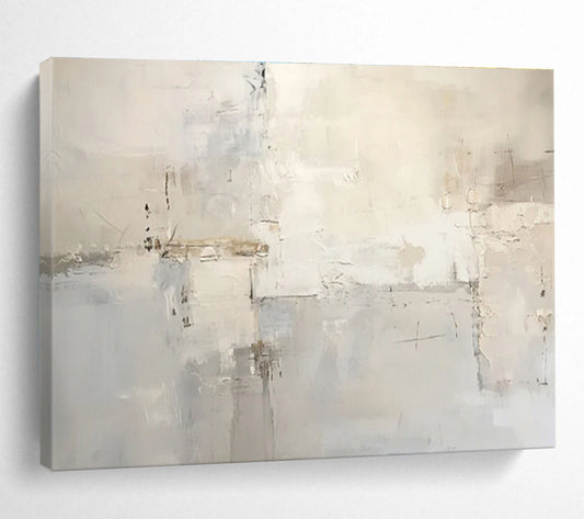 Subtle Abstract Layers - Abstract Minimalist Painting On Canvas DKH624