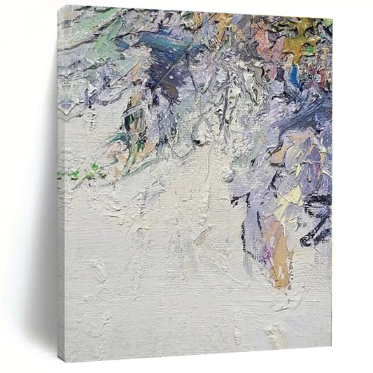 Colorful Textured Abstraction - Impasto Abstract Acrylic On Canvas CT1349