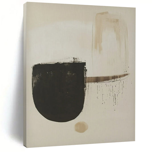 “Neutral - Toned Abstract” ，Abstract Minimalist Acrylic Art CT0935