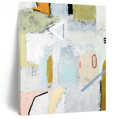 “Neutral Tones Abstract - Muted Hues and Subtle Details” Painting On Canvas CT2390