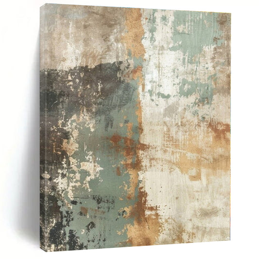 Earthy Textured Patina - Abstract Impasto Oil CT1274