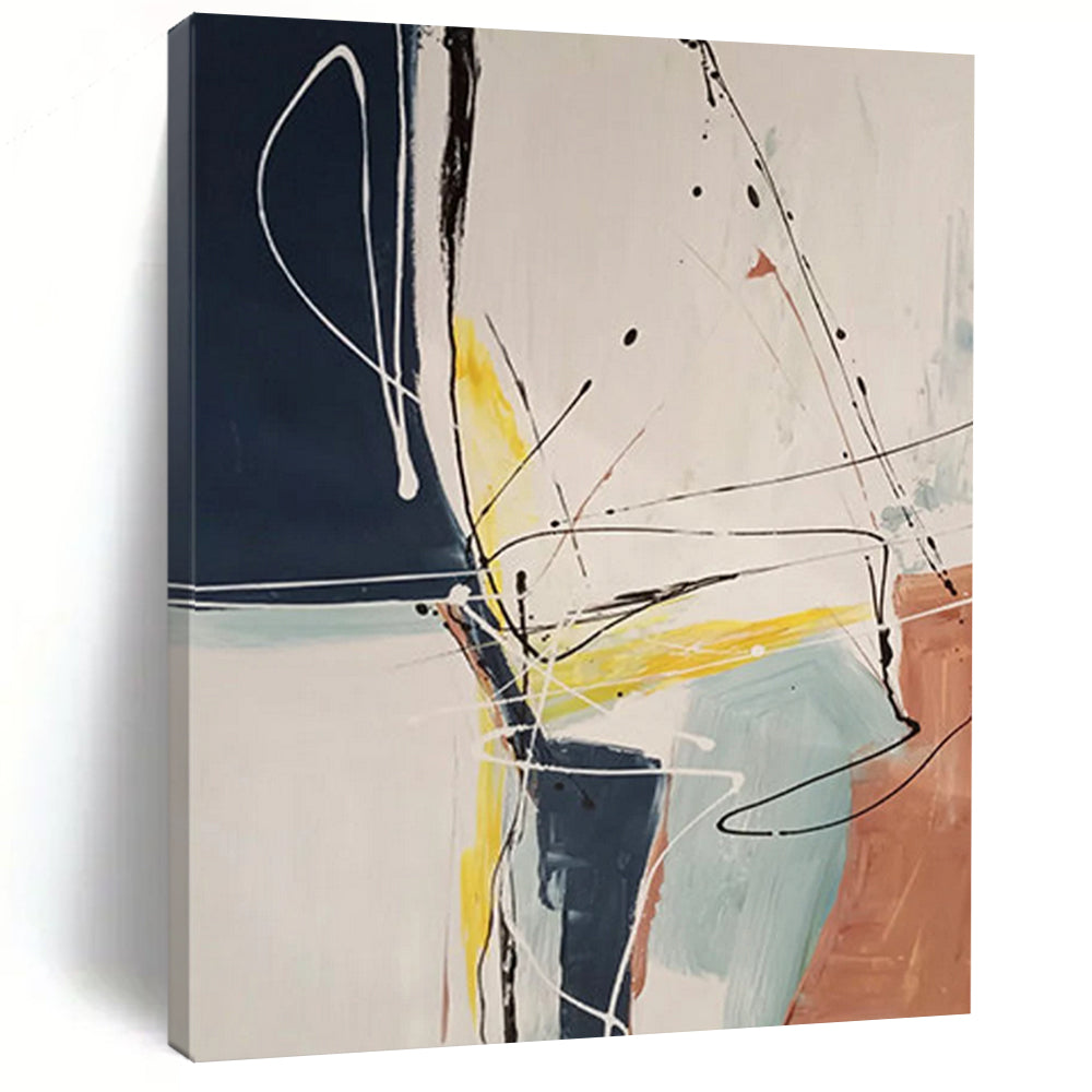 “Dynamic Line and Color” - Abstract Expressionist Painting On Canvas DTP037