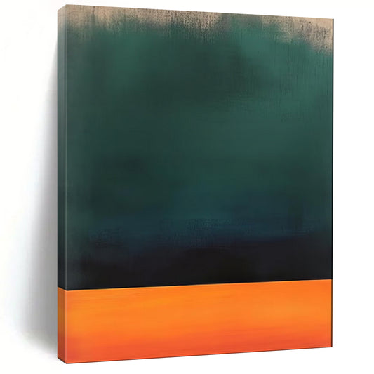 “Green - Black - Orange Gradient” - Color Field Art with a Twist CT1950