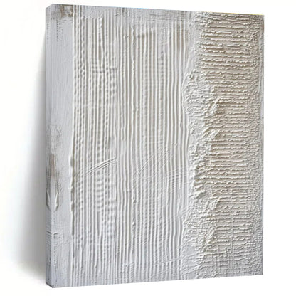 White Textured Lines & Patterns - "Tactile Whites" - 3D Textured Painting CT1483