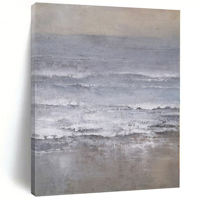 “Gray - White Abstract Seascapes” – Abstract Landscape Painting CT1161