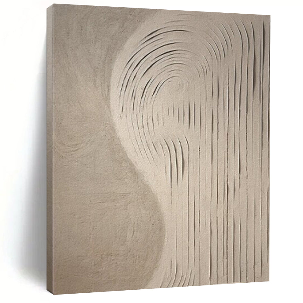 “Curved Textured Abstract” ，Abstract Textured Relief Art CT0958