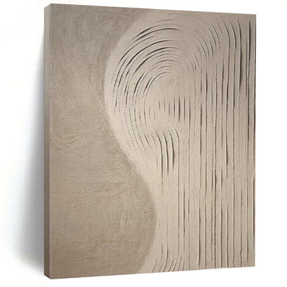 “Curved Textured Abstract” ，Abstract Textured Relief Art CT0958