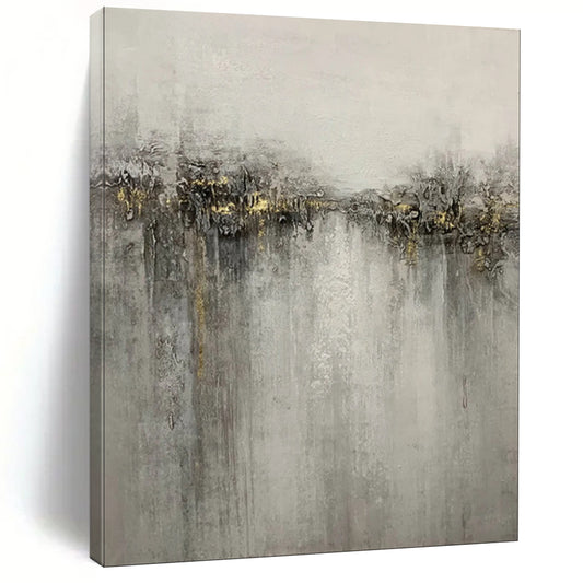 “Powerful Black Bull with Gold Accents - Impasto Abstract” - Impasto Abstract Art CT1970