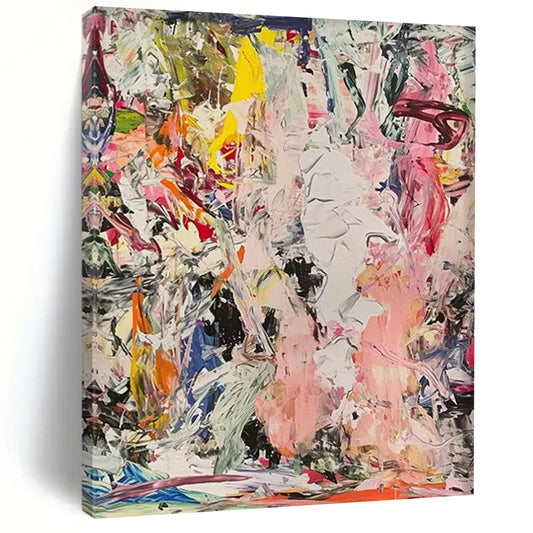 “Chaotic Color Fusion” - Abstract Expressionist Painting On Canvas DTP097