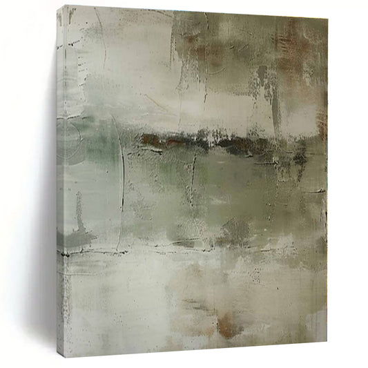Muted Tones Abstract - Subtle Textured Acrylic Painting CT1357
