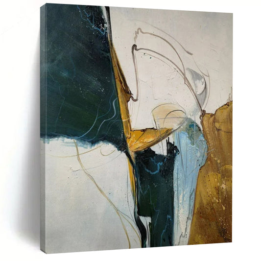 “Colorful, Dynamic Abstract Forms” - Abstract Painting On Canvas CT2336
