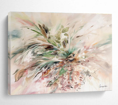 “Nature’s Bouquet with Bird” Impressionist - Style Nature Painting On Canvas DKH535