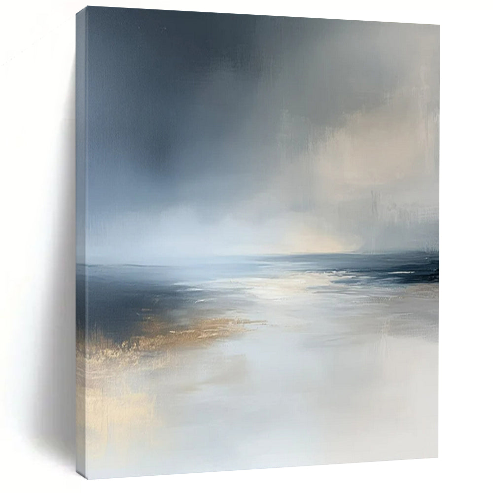 “Misty Sea Abstract” ，Abstract Landscape Oil Painting CT0939