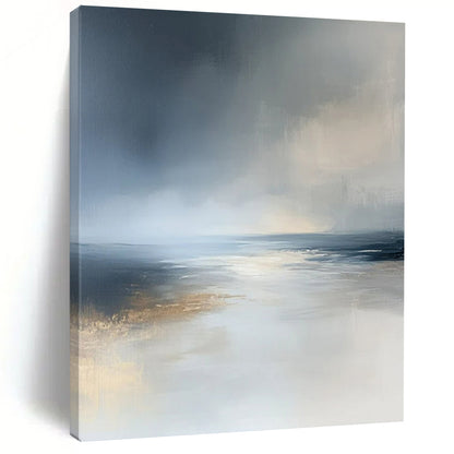 “Misty Sea Abstract” ，Abstract Landscape Oil Painting CT0939