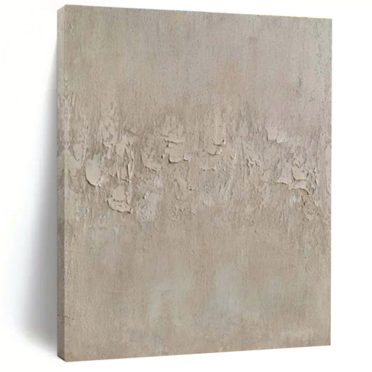 Beige Textured Surface - "Silent Canvas" - Minimalist Textured Painting CT1473