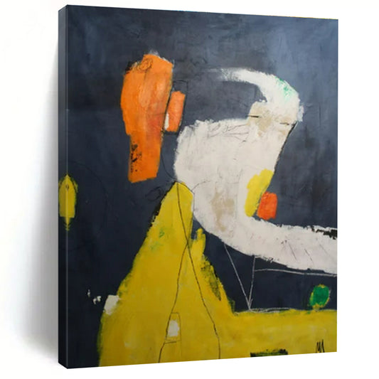 Dark - Background Color - Block Abstraction - Minimalist Abstract - Style Acrylic Painting CT1412