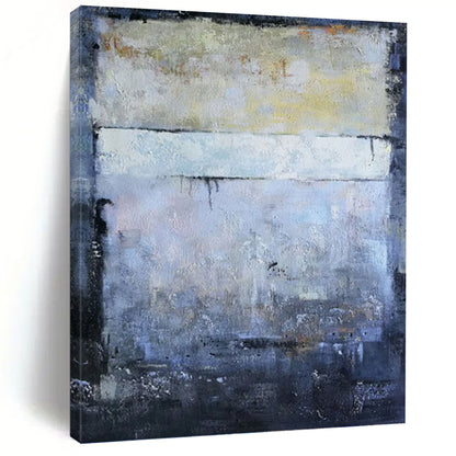 “Gray Layers” - Shades of Gray Abstract Painting On Canvas DKH1575