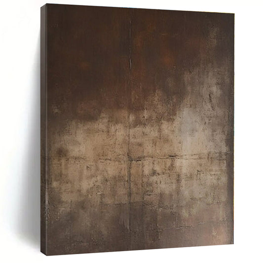 Brown Gradient Texture - Abstract Textured Acrylic Painting CT1367