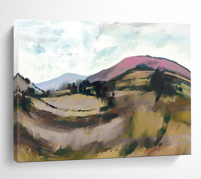 “Colorful Rolling Hills” Post - Impressionist Oil Painting On Canvas DLZ126