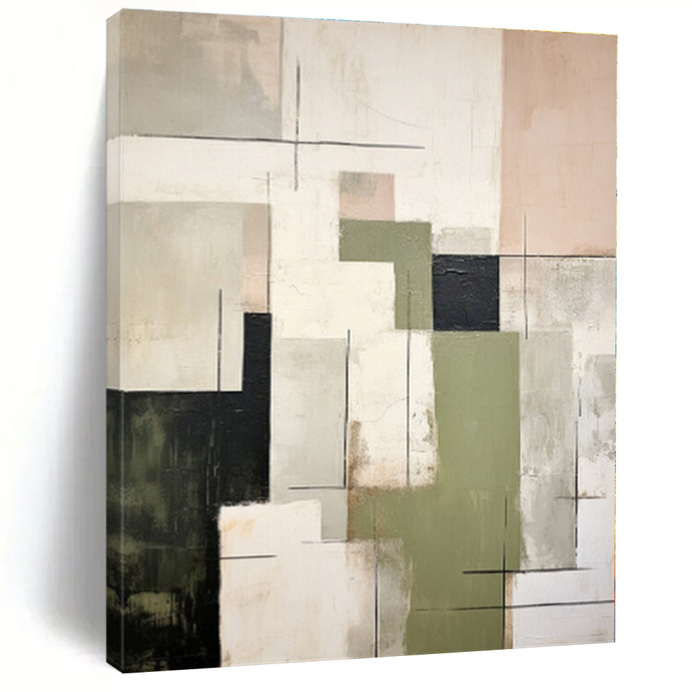 “Multicolor Geometric Mosaic” - Abstract Geometric Art CT0396