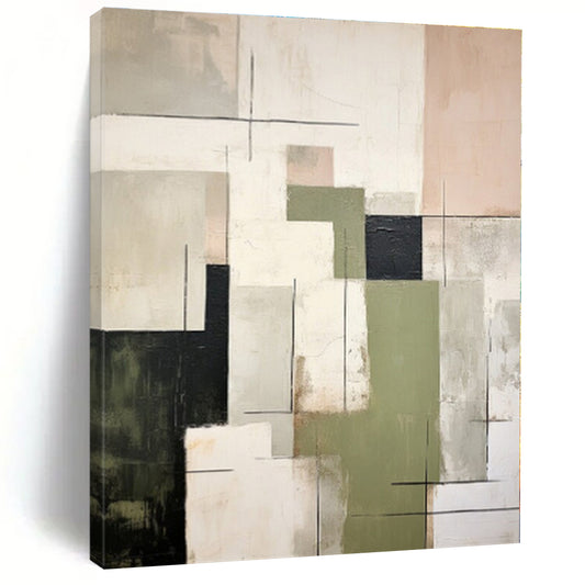 “Multicolor Geometric Mosaic” - Abstract Geometric Art CT0396